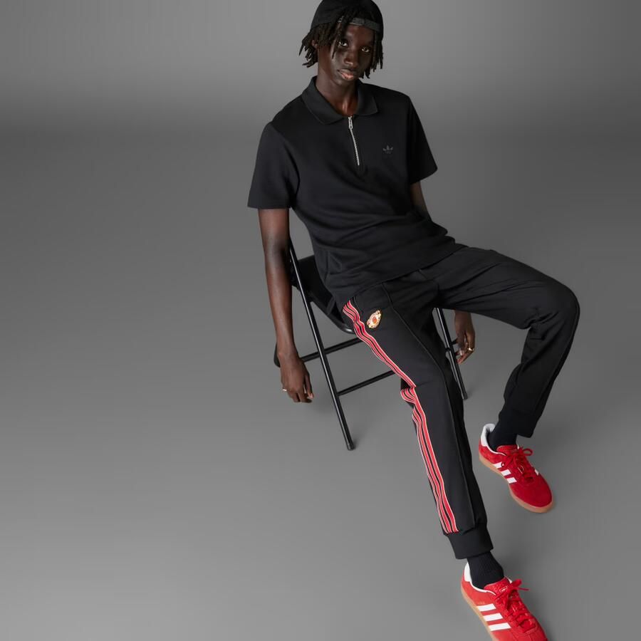 Adidas Originals Manchester United Terrace Icons Trainingsbroek Zwart- Heren Zwart - Foto 3
