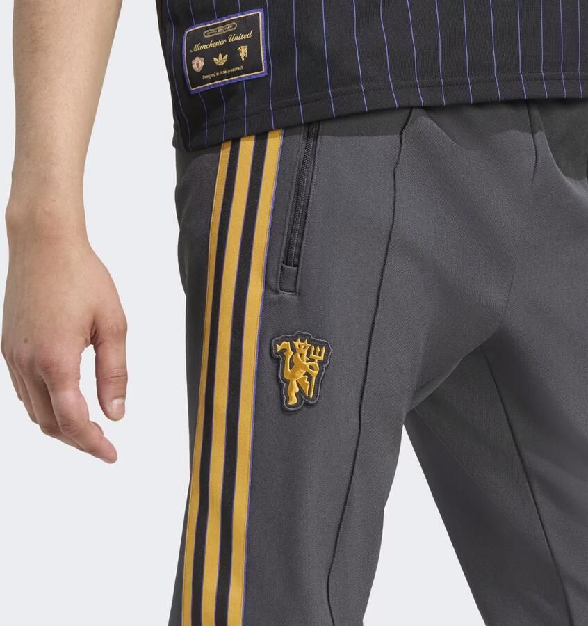 Adidas Originals Manchester United FC Icons Track Pants Zwart- Heren Zwart - Foto 2