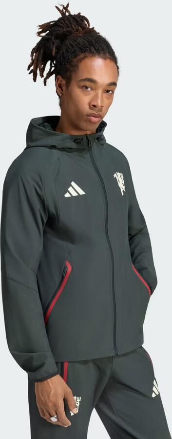 Adidas Manchester United Tiro Reiswindjack met Lange Ritssluiting