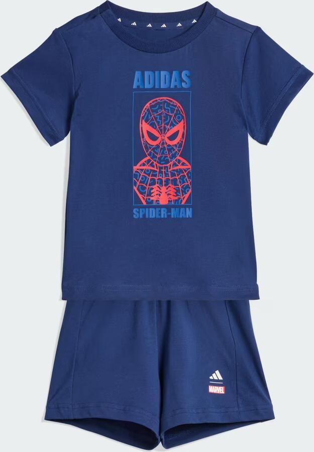 Adidas Spider- T-Shirt Shorts Set Infant Blauw Kind Blauw - Foto 2
