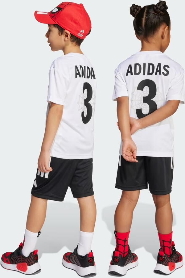 Adidas Spider- T-Shirt Shorts Set Children Wit