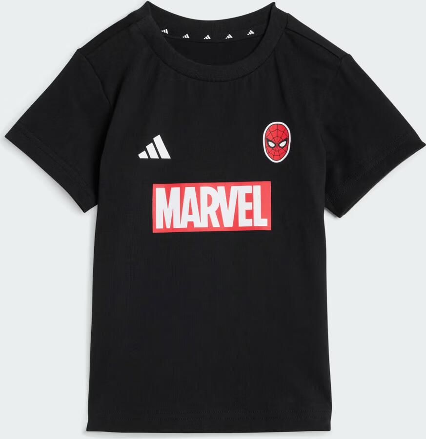 Adidas Spider- T-Shirt Shorts Set Infant Zwart - Foto 2