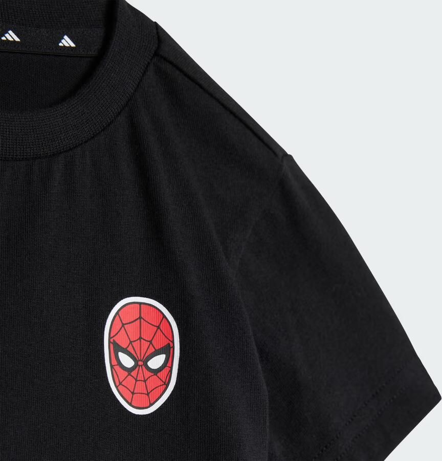 Adidas Spider- T-Shirt Shorts Set Infant Zwart - Foto 3