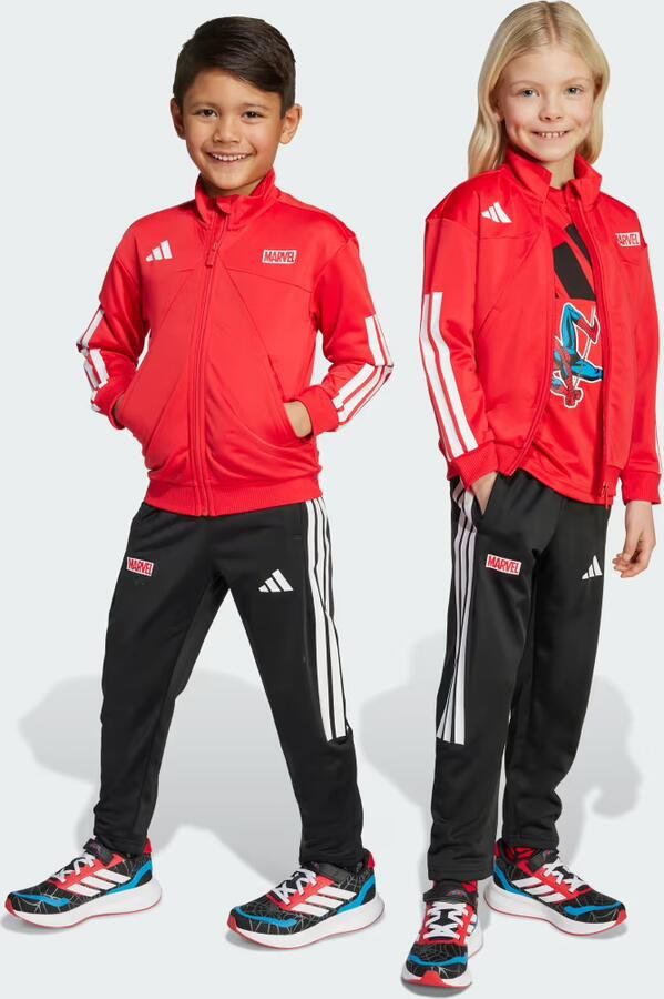 Adidas Spider- Full Zip Tracksuit Children Rood - Foto 3