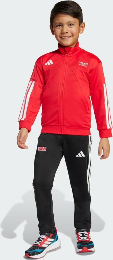 Adidas Spider- Full Zip Tracksuit Children Rood - Foto 4