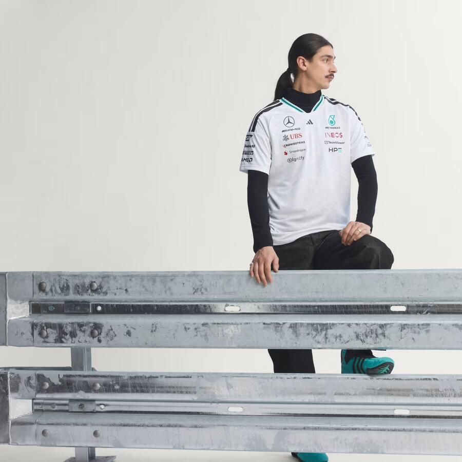 Adidas MERCEDES AMG PETRONAS FORMULA 1 TEAM AUTHENTIEK COUREURSSHIRT - Foto 4