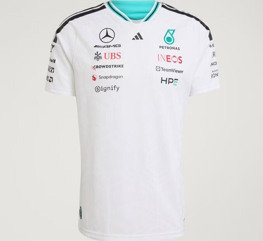 Adidas MERCEDES AMG PETRONAS FORMULA 1 TEAM AUTHENTIEK COUREURSSHIRT - Foto 6