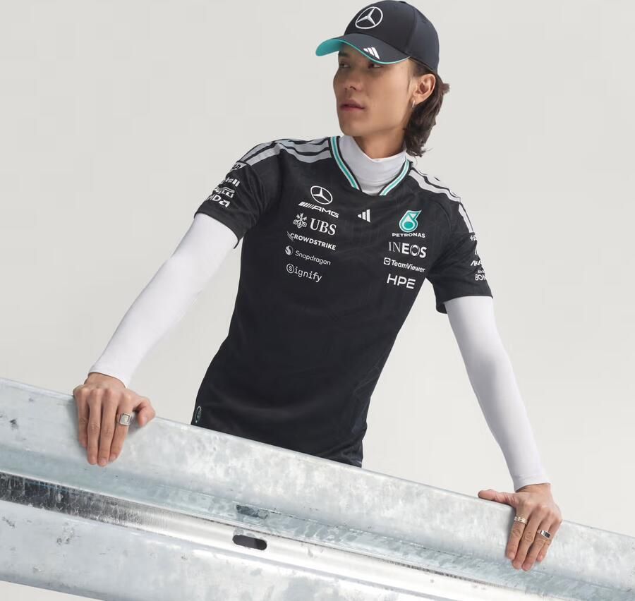 Adidas MERCEDES AMG PETRONAS FORMULA 1 TEAM AUTHENTIEK COUREURSSHIRT - Foto 5