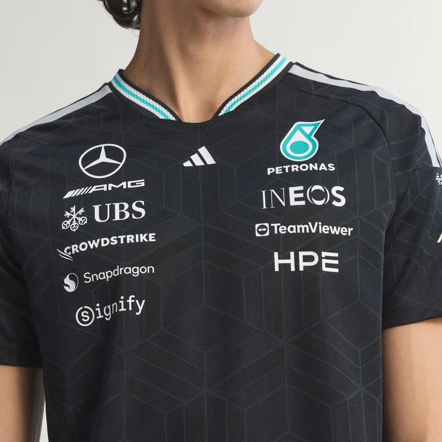 Adidas MERCEDES AMG PETRONAS FORMULA 1 TEAM AUTHENTIEK COUREURSSHIRT - Foto 4