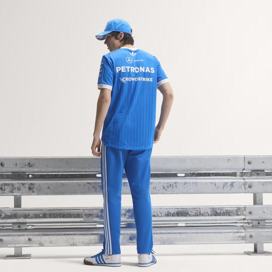 Adidas MERCEDES AMG PETRONAS FORMULA 1 TEAM BLUE WONDER AUTHENTIEK COUREURSSHIRT - Foto 4