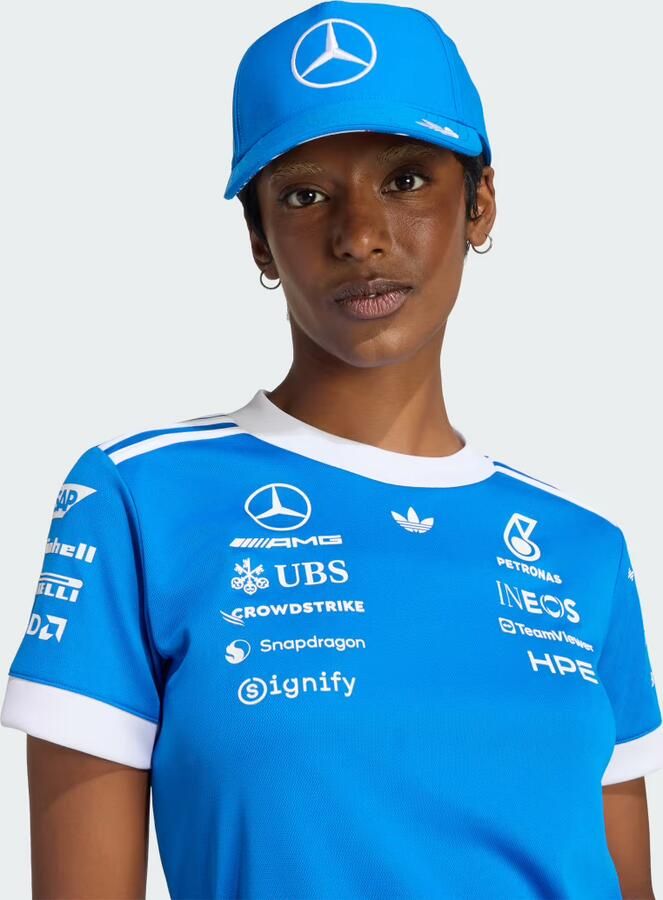 Adidas MERCEDES AMG PETRONAS FORMULA 1 TEAM BLUE WONDER DRIVER SHIRT - Foto 4