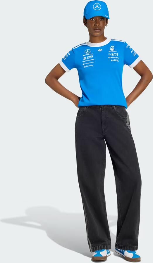 Adidas MERCEDES AMG PETRONAS FORMULA 1 TEAM BLUE WONDER DRIVER SHIRT - Foto 5