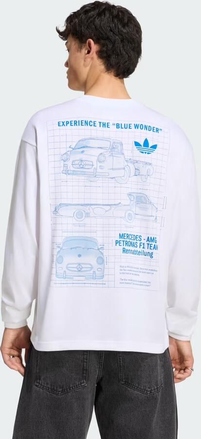 Adidas MERCEDES AMG PETRONAS FORMULA 1 TEAM BLUE WONDER LONGSLEEVE - Foto 4