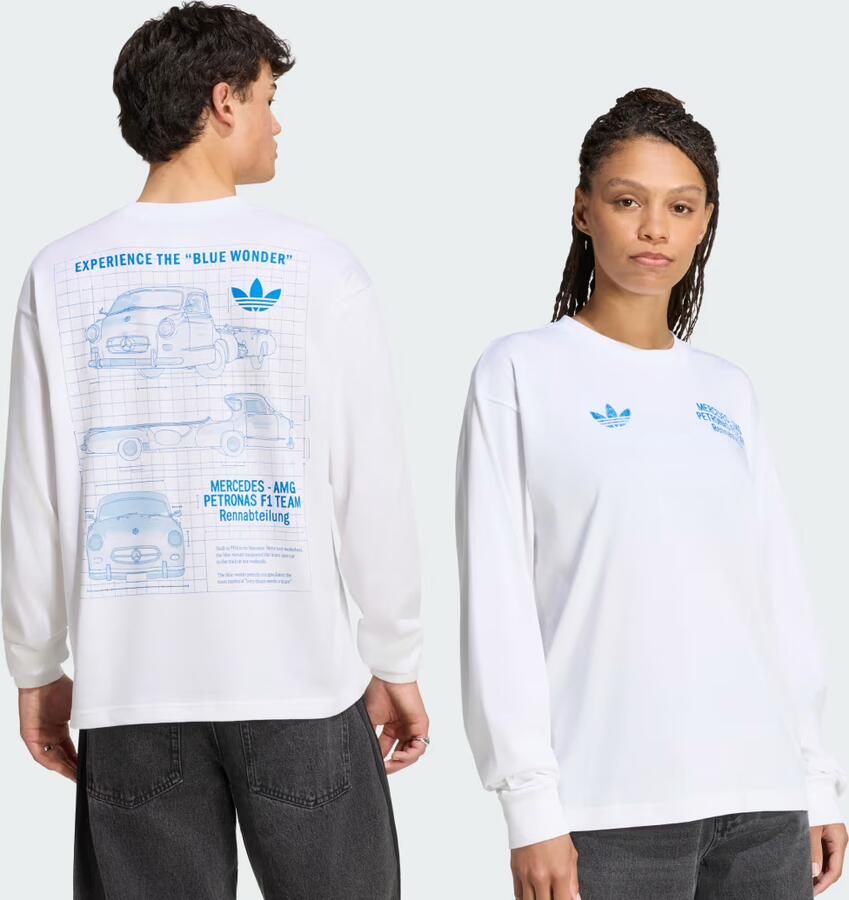 Adidas MERCEDES AMG PETRONAS FORMULA 1 TEAM BLUE WONDER LONGSLEEVE - Foto 2