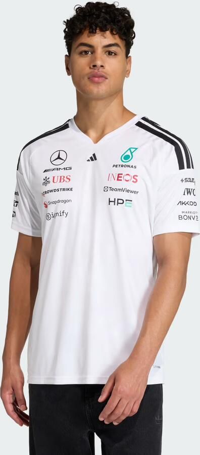 Adidas Mercedes Amg Petronas F1 Driver Shirt Wit- Heren Wit - Foto 2