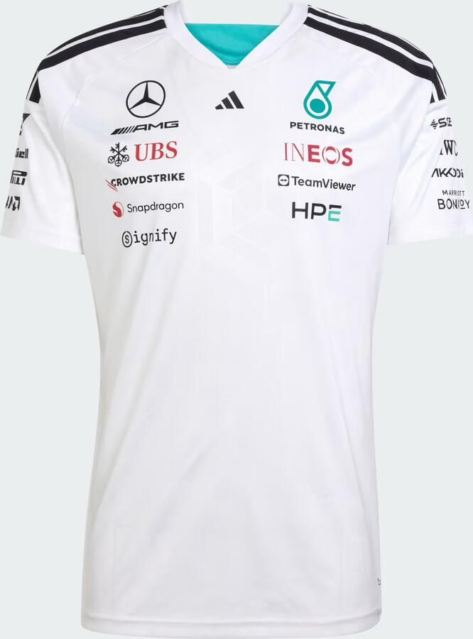 Adidas Mercedes Amg Petronas F1 Driver Shirt Wit- Heren Wit - Foto 5