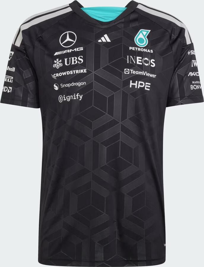 Adidas Mercedes Amg Petronas F1 Driver Shirt Zwart- Heren Zwart - Foto 4