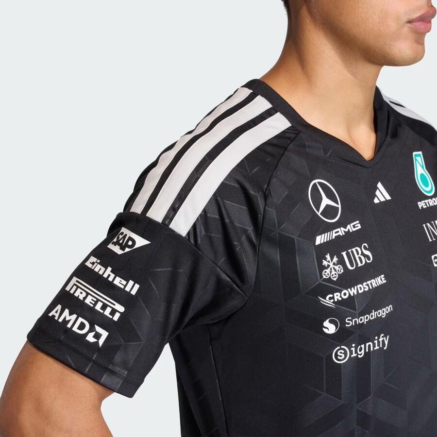 Adidas Mercedes Amg Petronas F1 Driver Shirt Zwart- Heren Zwart - Foto 2