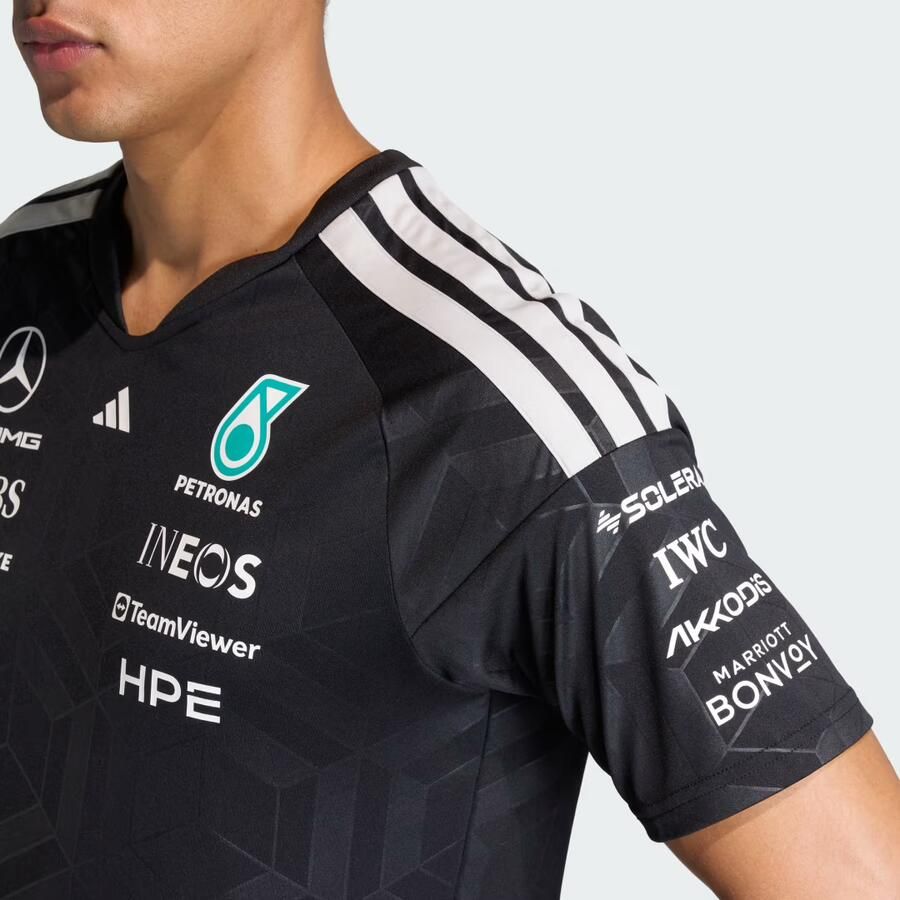 Adidas Mercedes Amg Petronas F1 Driver Shirt Zwart- Heren Zwart - Foto 3