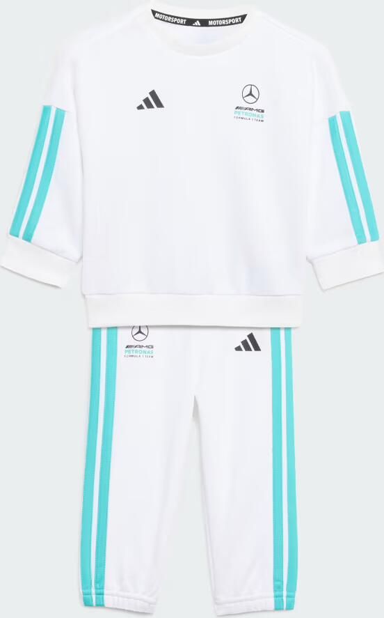 Adidas MERCEDES AMG PETRONAS FORMULA 1 TEAM DNA BABY JOGGINGPAK MET LANGE MOUWEN