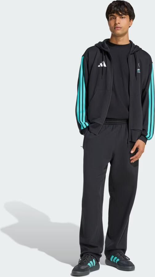 Adidas MERCEDES AMG PETRONAS FORMULA 1 TEAM DNA HOODIE MET LANGE RITSSLUITING - Foto 6