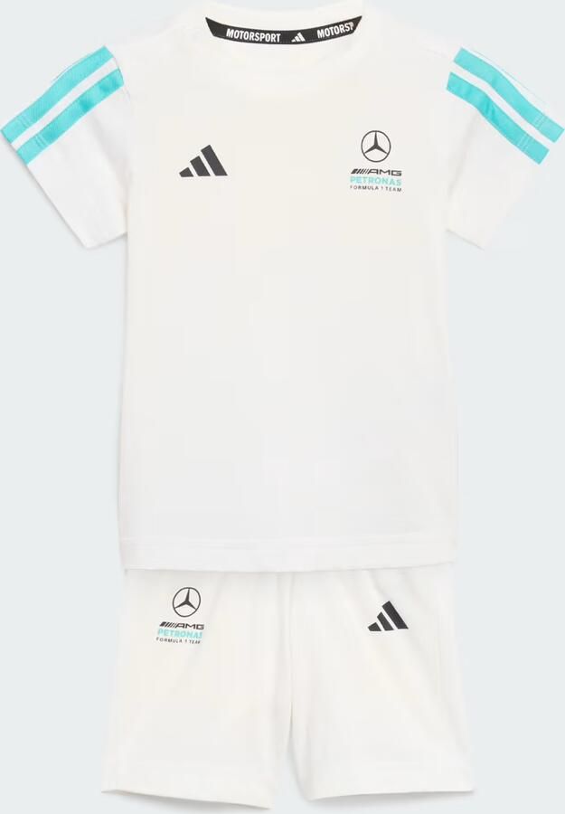 Adidas MERCEDES AMG PETRONAS FORMULA 1 TEAM DNA JOGGINGSET MET KORTE MOUWEN BABY