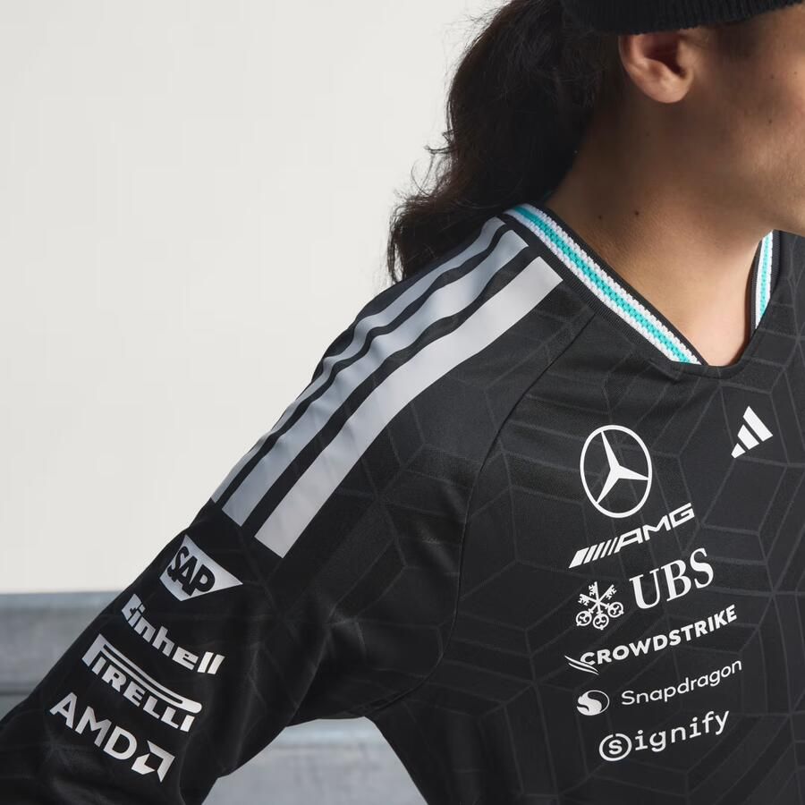 Adidas MERCEDES AMG PETRONAS FORMULA 1 TEAM DRIVER AUTHENTIEKE LONGSLEEVE - Foto 5