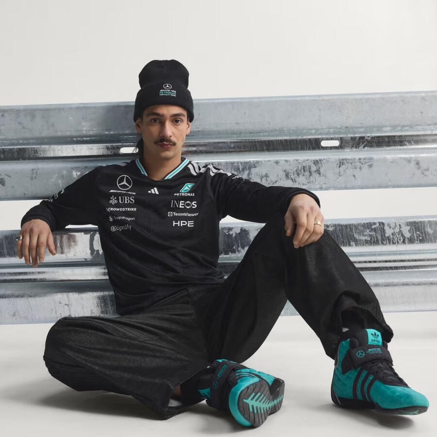 Adidas MERCEDES AMG PETRONAS FORMULA 1 TEAM DRIVER AUTHENTIEKE LONGSLEEVE - Foto 3