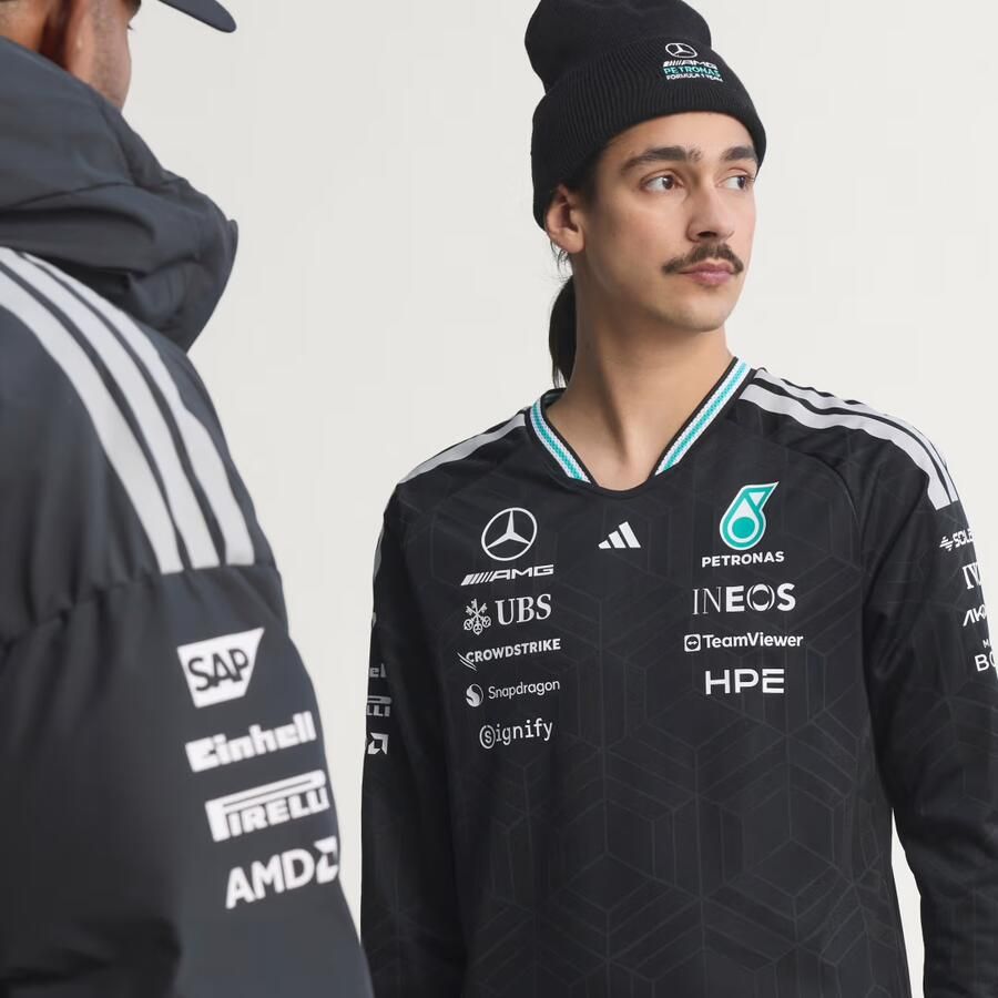 Adidas MERCEDES AMG PETRONAS FORMULA 1 TEAM DRIVER AUTHENTIEKE LONGSLEEVE - Foto 4