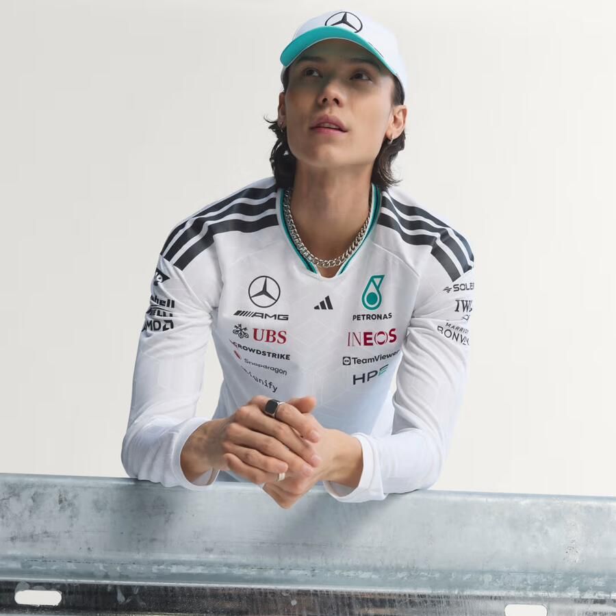 Adidas MERCEDES AMG PETRONAS FORMULA 1 TEAM DRIVER AUTHENTIEKE LONGSLEEVE