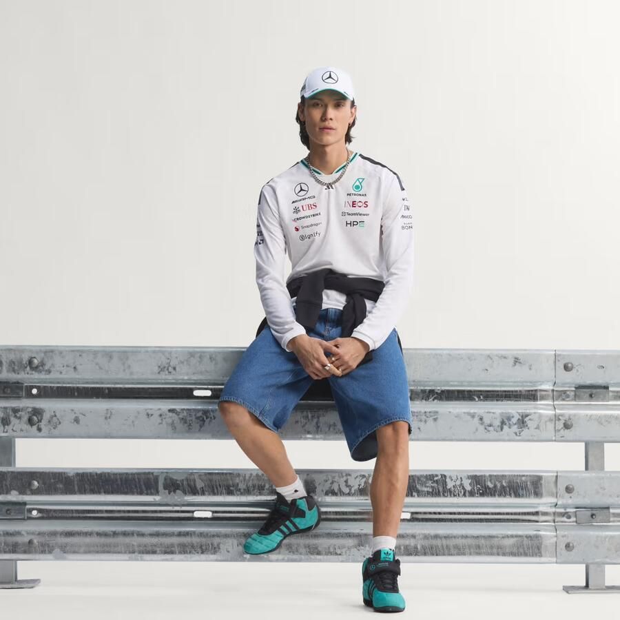 Adidas MERCEDES AMG PETRONAS FORMULA 1 TEAM DRIVER AUTHENTIEKE LONGSLEEVE - Foto 3