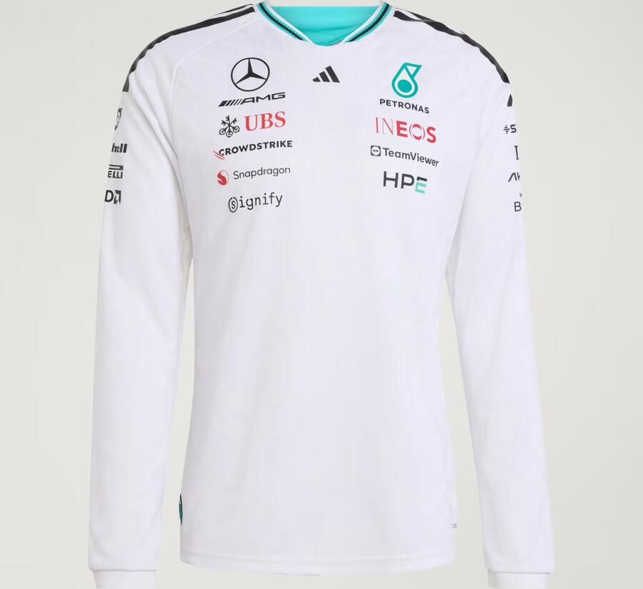 Adidas MERCEDES AMG PETRONAS FORMULA 1 TEAM DRIVER AUTHENTIEKE LONGSLEEVE - Foto 6