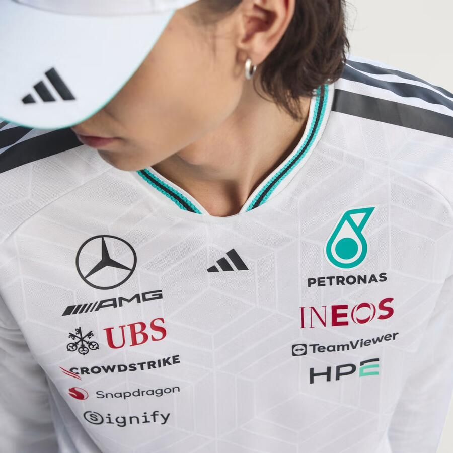 Adidas MERCEDES AMG PETRONAS FORMULA 1 TEAM DRIVER AUTHENTIEKE LONGSLEEVE - Foto 4