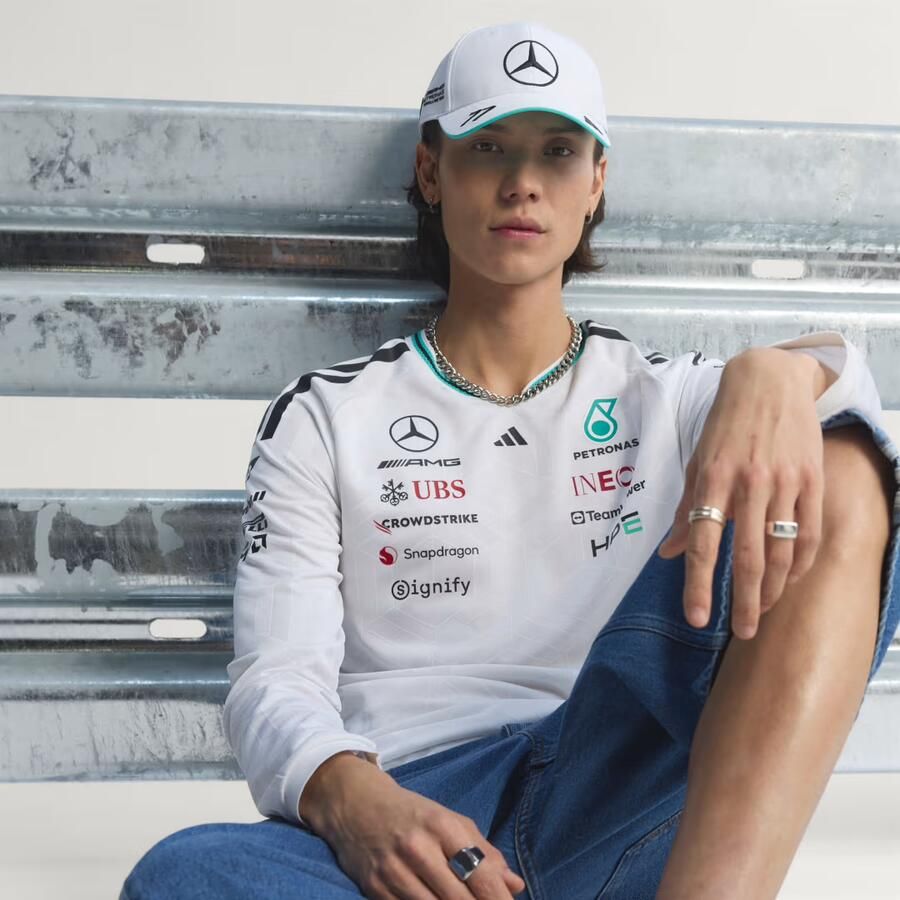 Adidas MERCEDES AMG PETRONAS FORMULA 1 TEAM DRIVER AUTHENTIEKE LONGSLEEVE - Foto 5