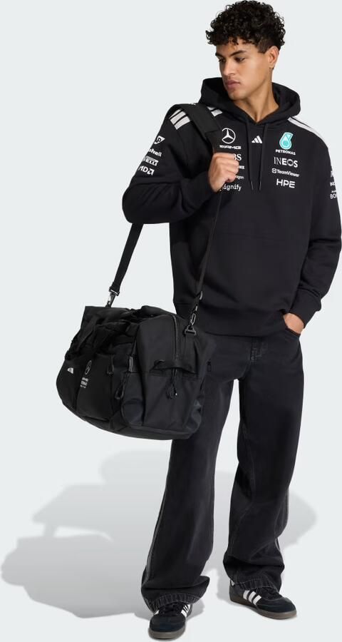 Adidas MERCEDES AMG PETRONAS FORMULA 1 TEAM DRIVER Sweatshirt MET CAPUCHON - Foto 6