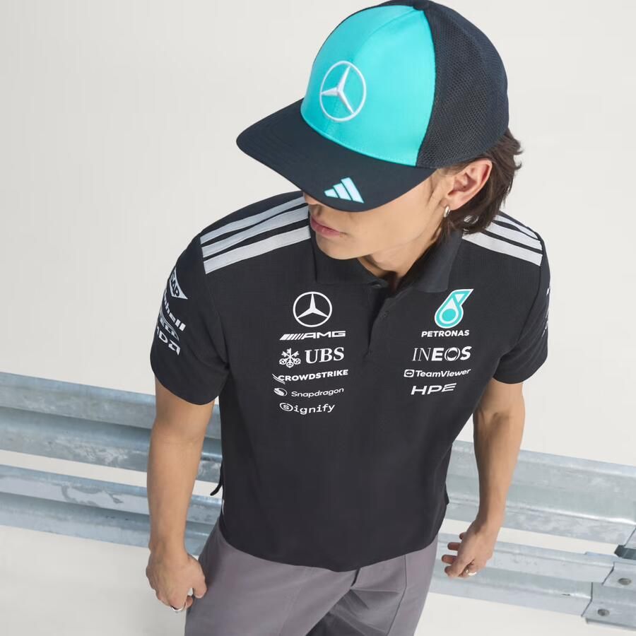 Adidas MERCEDES AMG PETRONAS FORMULA 1 TEAM ENGINEERS POLOSHIRT - Foto 5