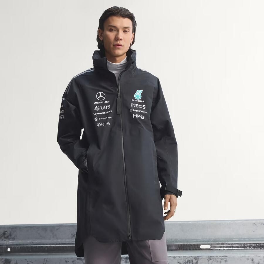 Adidas Mercedes AMG Petronas Formula 1 Team Engineers Regenparka - Foto 1