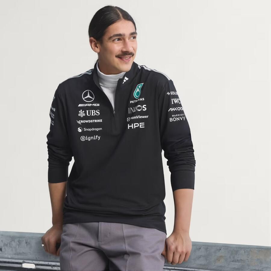Adidas MERCEDES AMG PETRONAS FORMULA 1 TEAM ENGINEERS Sweatshirt MET KORTE RITS