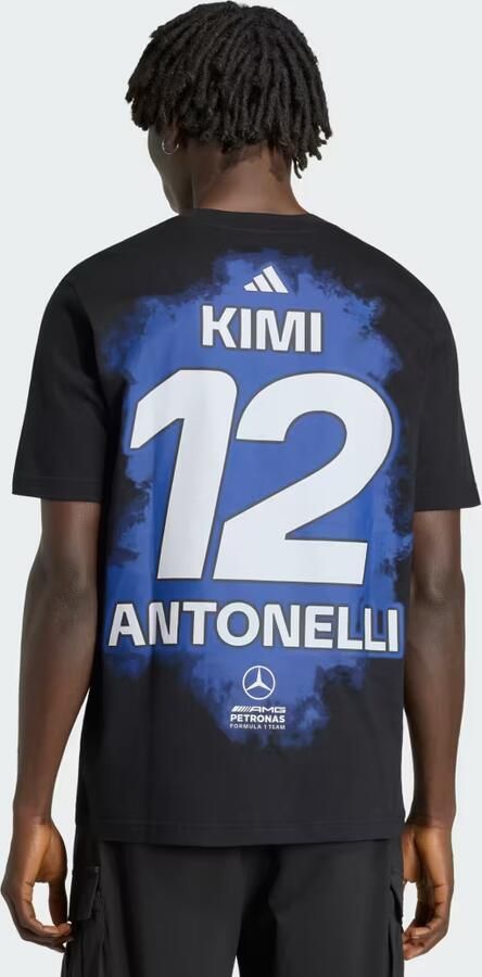 Adidas MERCEDES AMG PETRONAS FORMULA 1 TEAM KIMI ANTONELLI NAME & NUMBER T-SHIRT