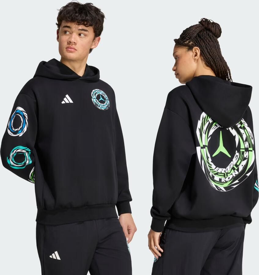 Adidas MERCEDES AMG PETRONAS FORMULA 1 TEAM LIGHTS ON HOODIE