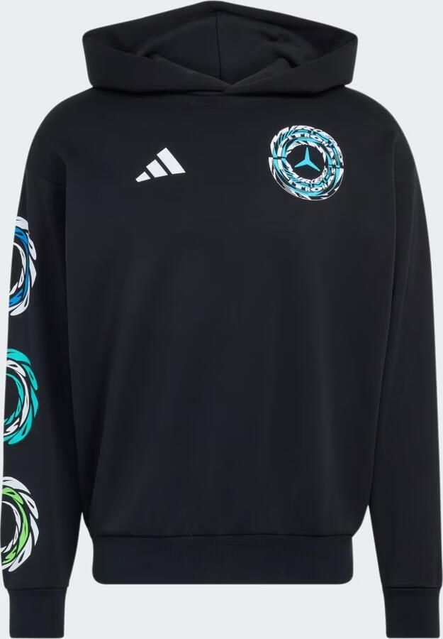 Adidas MERCEDES AMG PETRONAS FORMULA 1 TEAM LIGHTS ON HOODIE - Foto 3