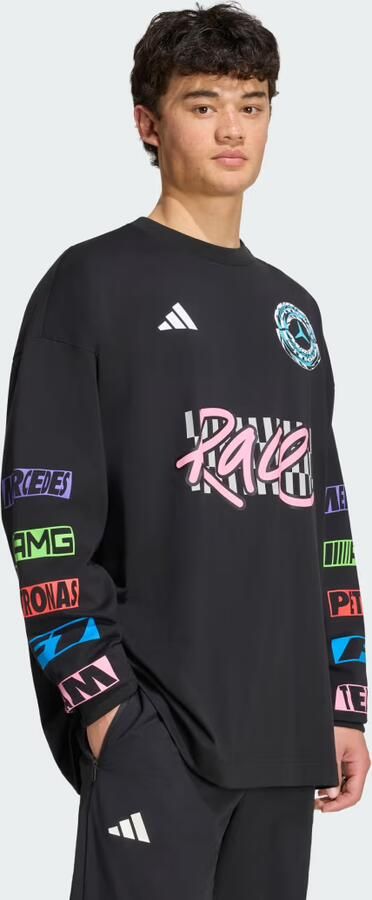 Adidas MERCEDES AMG PETRONAS FORMULA 1 TEAM LIGHTS ON LONGSLEEVE - Foto 6