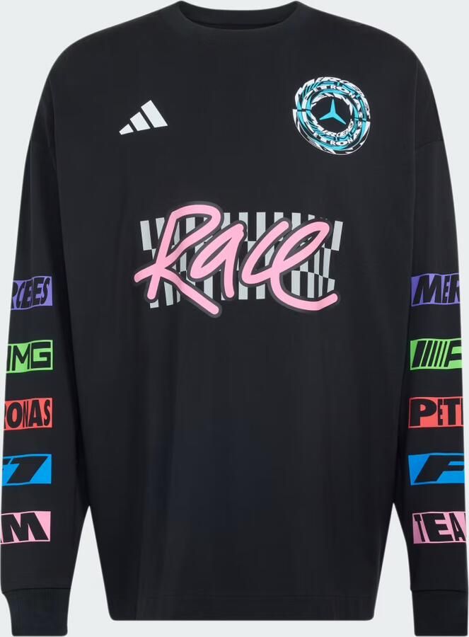 Adidas MERCEDES AMG PETRONAS FORMULA 1 TEAM LIGHTS ON LONGSLEEVE - Foto 3