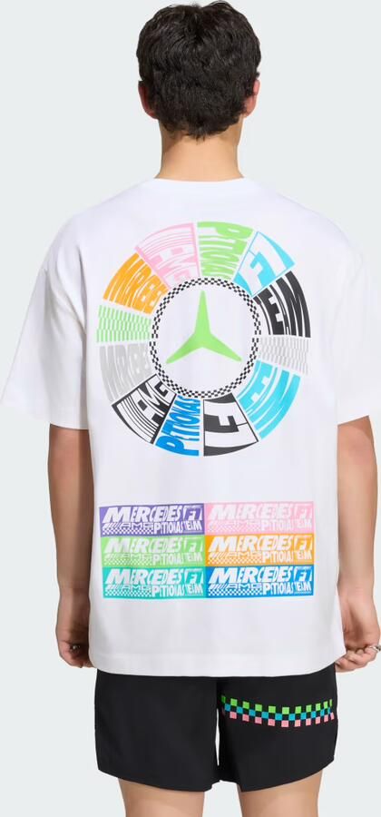 Adidas MERCEDES AMG PETRONAS FORMULA 1 TEAM LIGHTS ON T-SHIRT