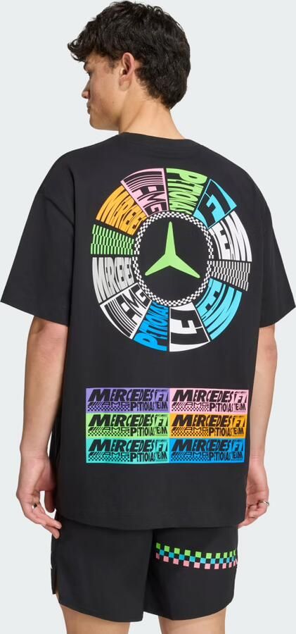 Adidas MERCEDES AMG PETRONAS FORMULA 1 TEAM LIGHTS ON T-SHIRT