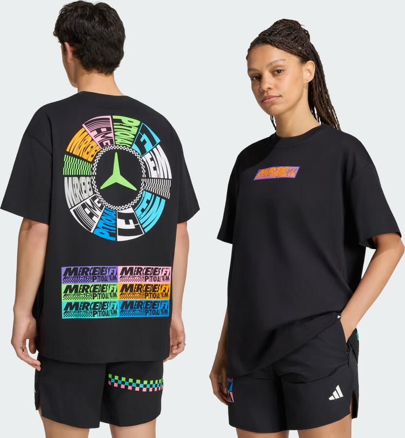 Adidas MERCEDES AMG PETRONAS FORMULA 1 TEAM LIGHTS ON T-SHIRT - Foto 3