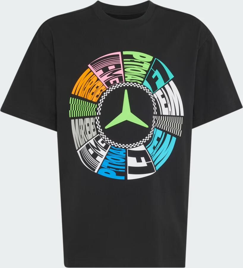 Adidas MERCEDES AMG PETRONAS FORMULA 1 TEAM LIGHTS ON T-SHIRT
