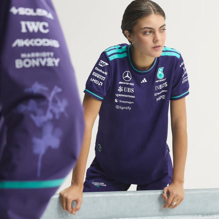 Adidas MERCEDES AMG PETRONAS FORMULA 1 TEAM VANDA BLOOM AUTHENTIEK COUREURSSHIRT - Foto 5