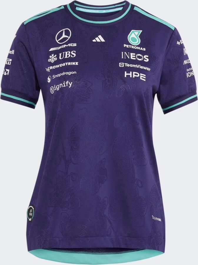 Adidas MERCEDES AMG PETRONAS FORMULA 1 TEAM VANDA BLOOM AUTHENTIEK COUREURSSHIRT