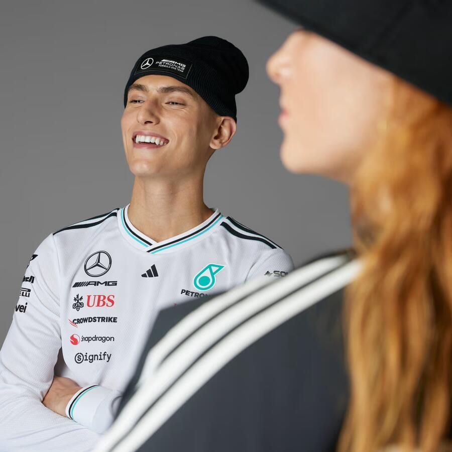 Adidas MERCEDES AMG PETRONAS FORMULA ONE TEAM AUTHENTIEK COUREURSSHIRT MET LANGE MOUWEN - Foto 2